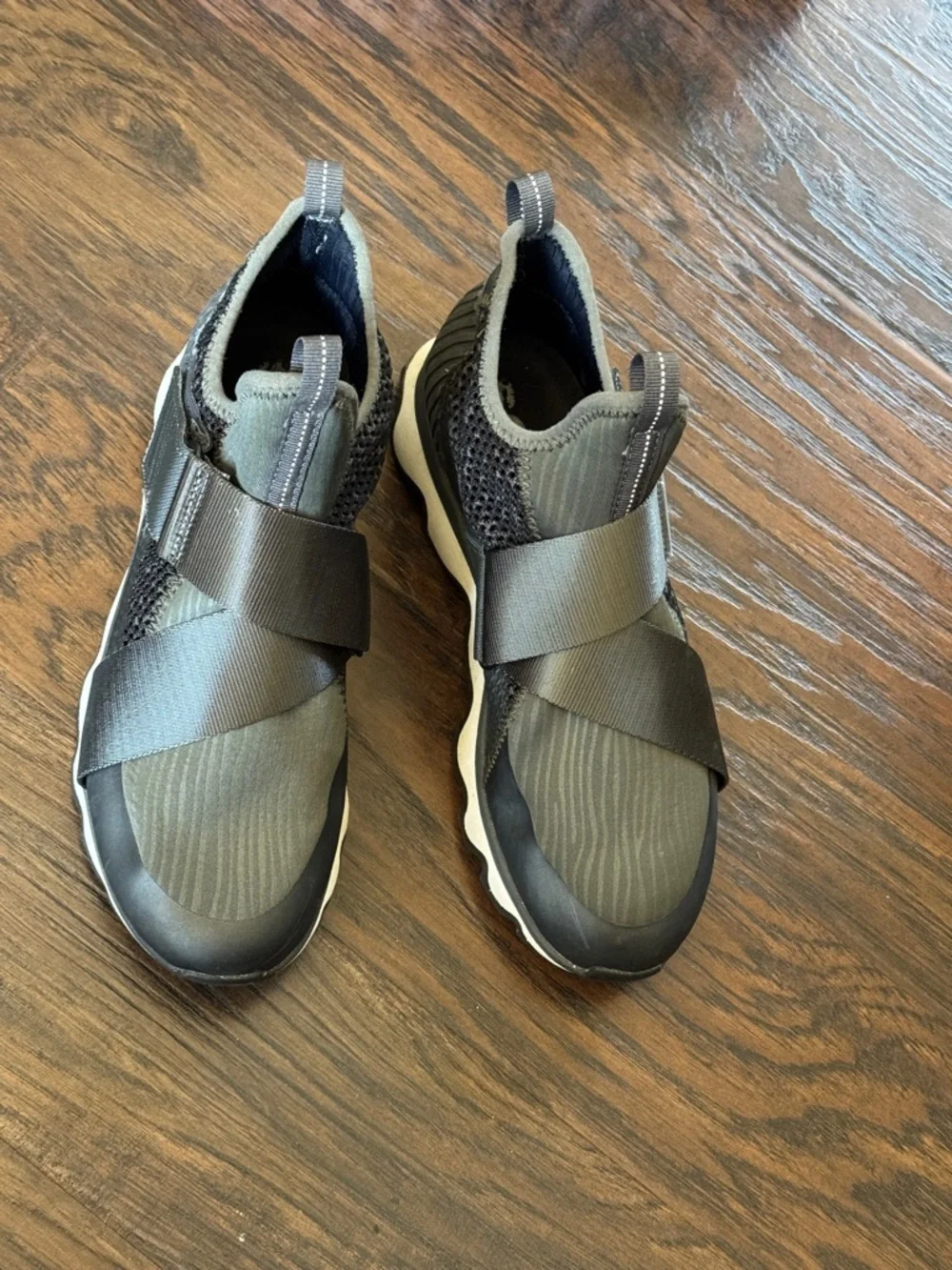 Sorel Women's Slip-On Knit Sneaker in Black and Gray - Picture 14 of 16